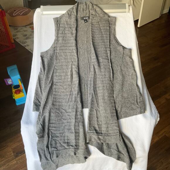 a.n.a. A New Approach Women’s Sleeveless Knit Cardigan size XL, Solid Gray - Picture 2 of 9